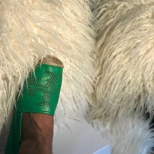 Money Green Tory Burch flats